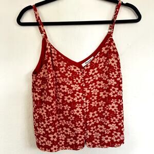 Madewell button front cami tank